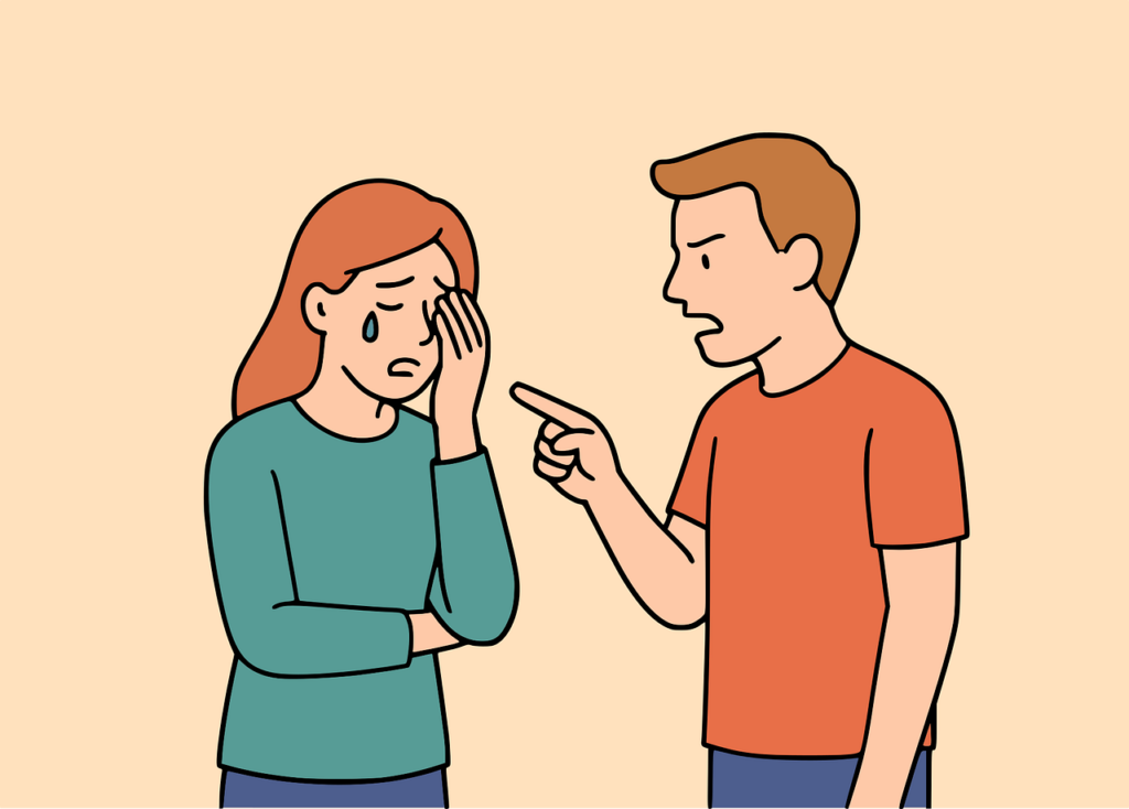 conflict, argument, fighting, yelling, crying, emotional distress, sadness, anger, relationship problem, shouting, pointing, man, woman, cartoon, dispute, tears, upset, problem, confrontation, blame-9595925.jpg